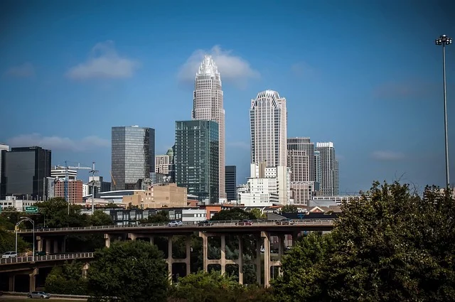 City skyline in North Carolina