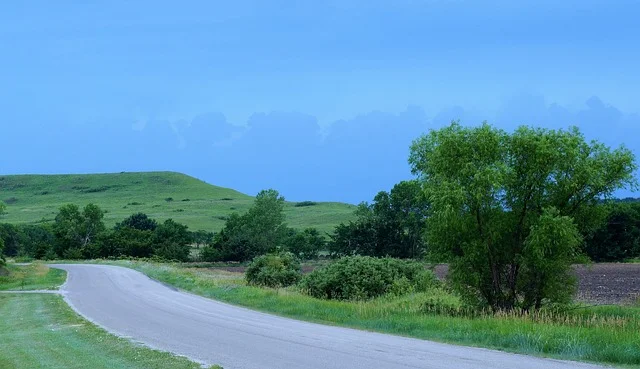 Scenic road in Kansas