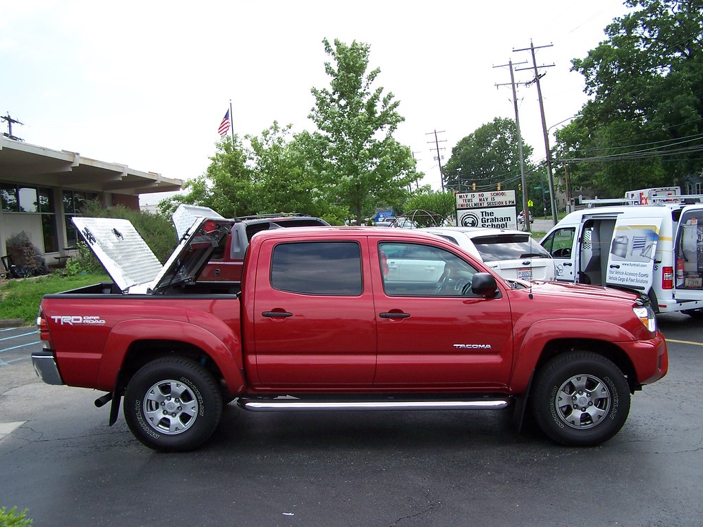 Photo of red Toyota Tacoma