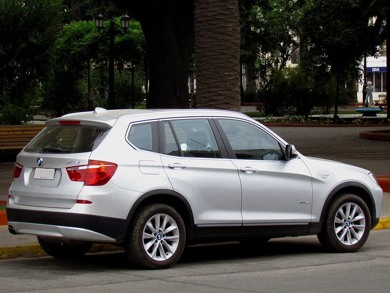 Rear view of a BMW X3