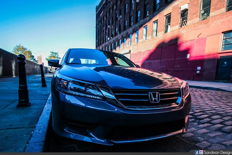 2014 Honda Accord on a cobblestone street