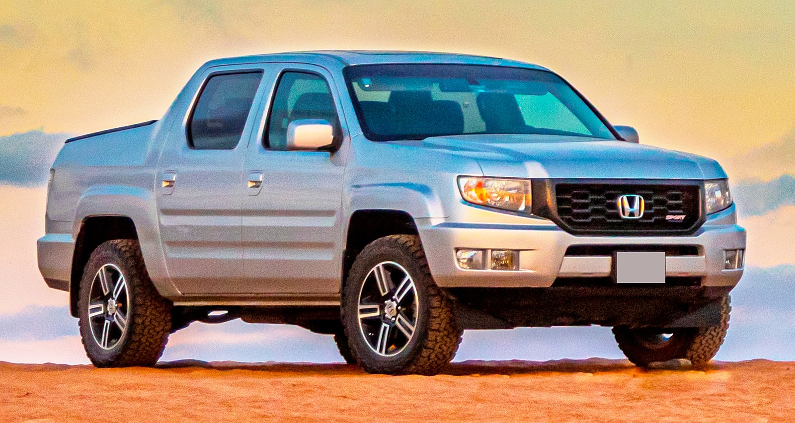 Silver Honda Ridgeline