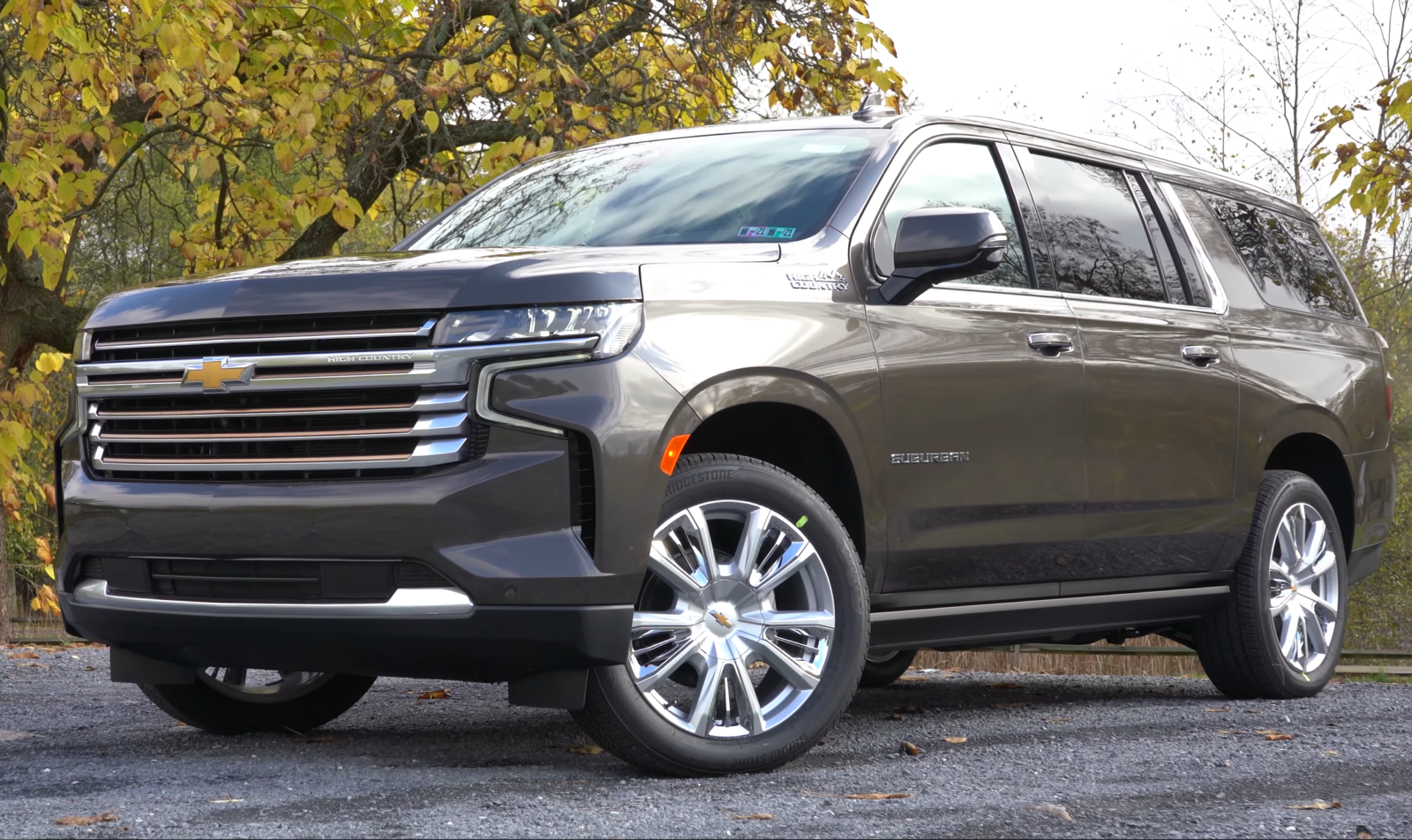 Silver Chevy Suburban