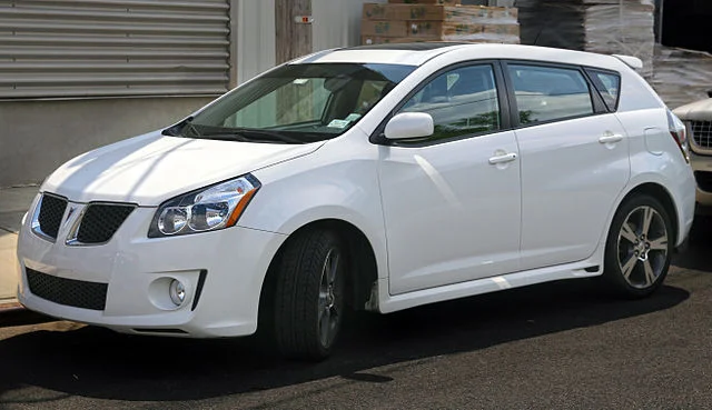 Pontiac Vibe parked on a street