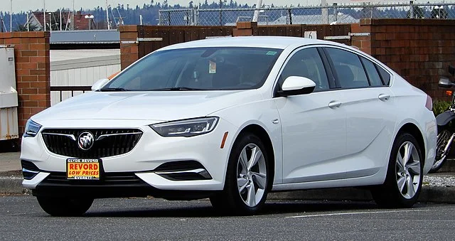 White Buick Regal parked on a street