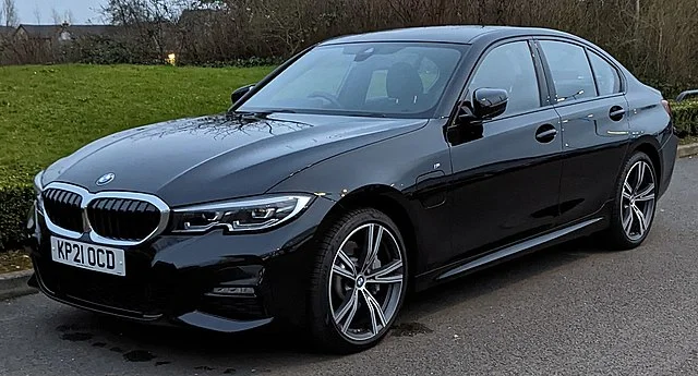 BMW 330e parked outside