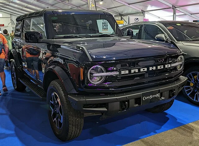 Yellow 2022 Ford Bronco