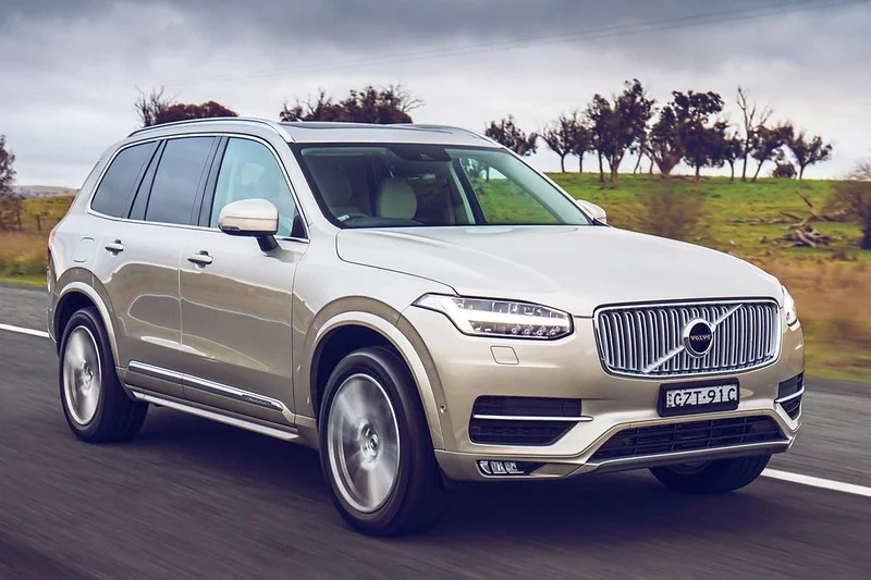 Volvo XC90 on an open road