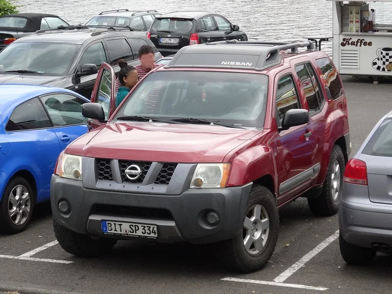 Nissan Xterra in a parking lot