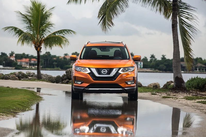 Orange Nissan Rogue