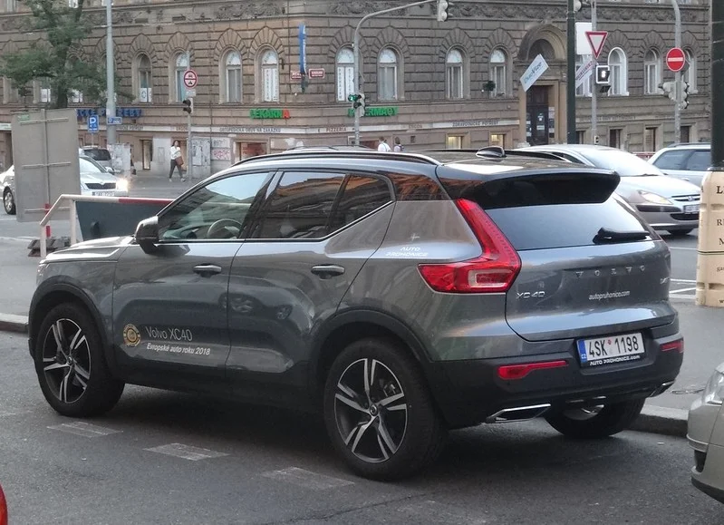 Silver Volvo XC40