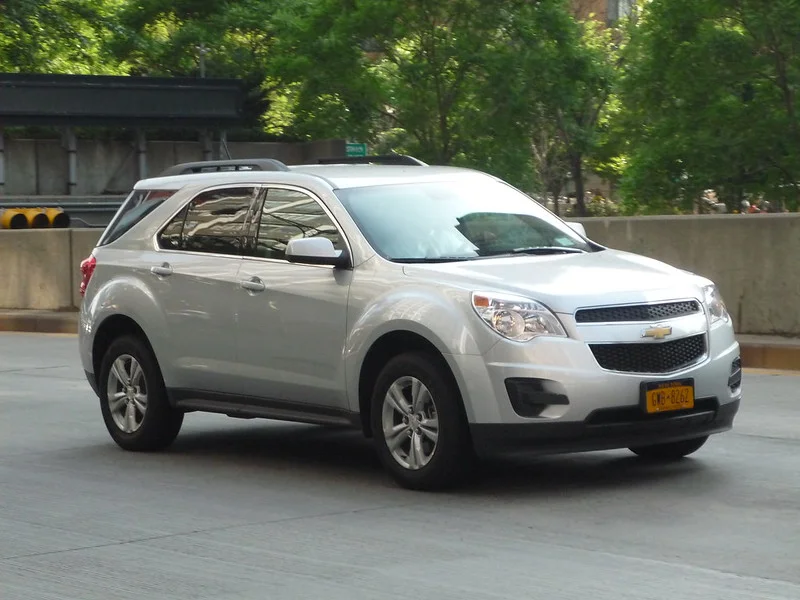 White Chevy Equinox