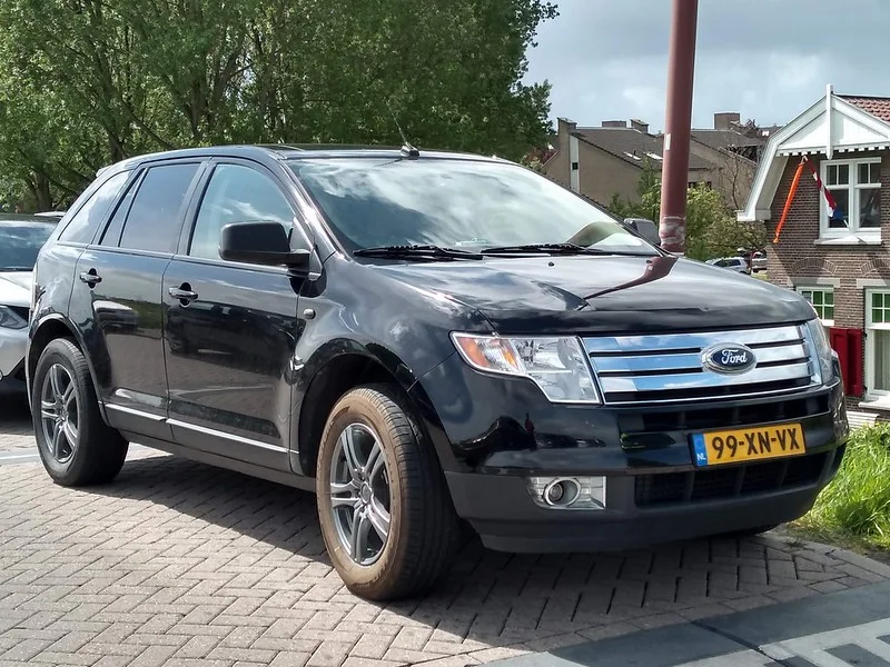 Black Ford Edge parked outside