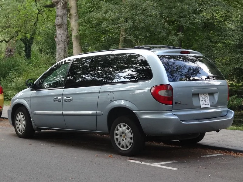 Silver Dodge Grand Caravan