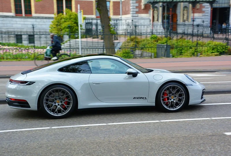 White Porsche 911