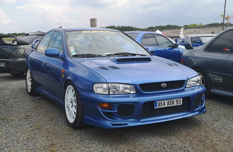 Blue Subaru Impreza