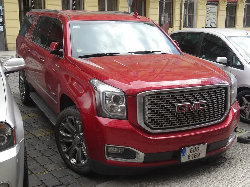 Red GMC Yukon