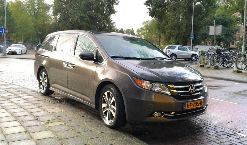 Honda Odyssey parked on a street