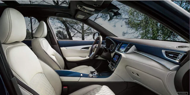 Interior of a Infiniti QX50