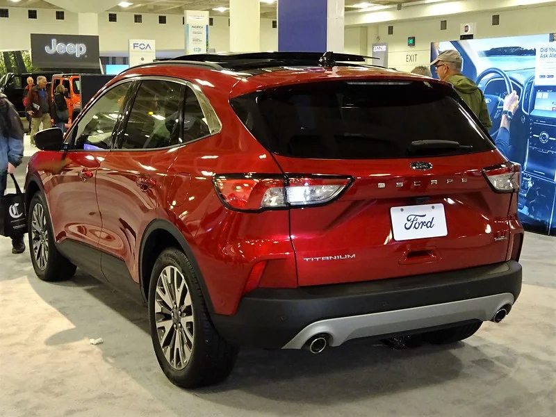Rear view of a 2020 Ford Escape
