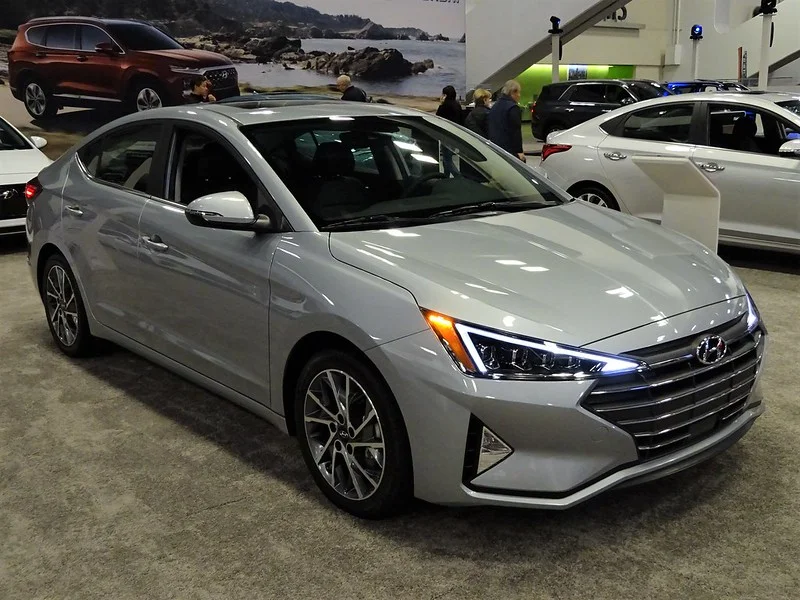 Silver Hyundai Elantra