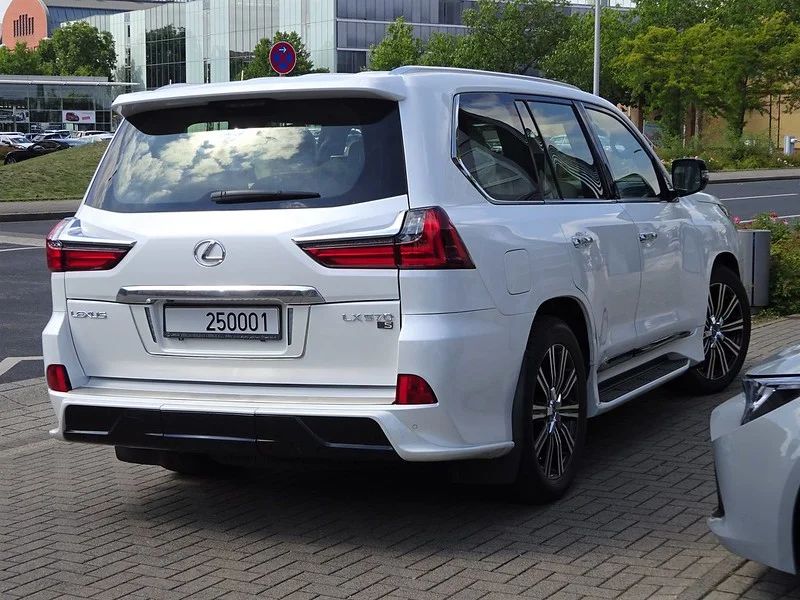 White Lexus LX