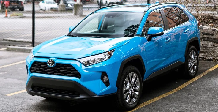 Blue 2021 Toyota RAV4