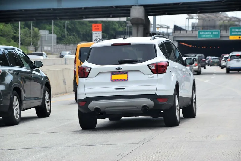 White 2019 Ford Escape on a highway