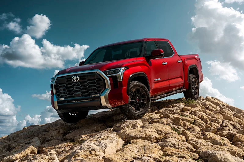 Red 2022 Toyota Tundra