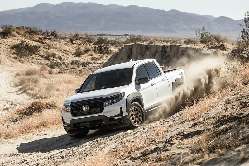 Honda Ridgeline driving in the desert