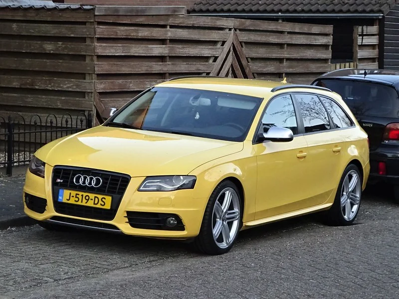 Yellow Audi S4