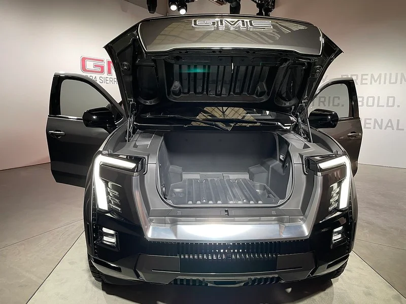 Front view of a GMC Sierra EV