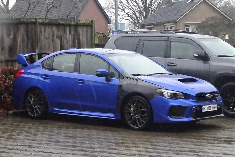 Blue Subaru WRX