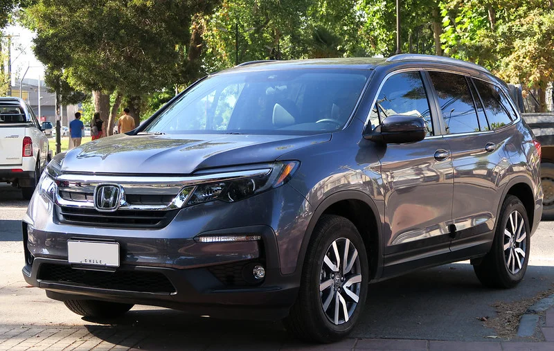 Honda Pilot parked outside