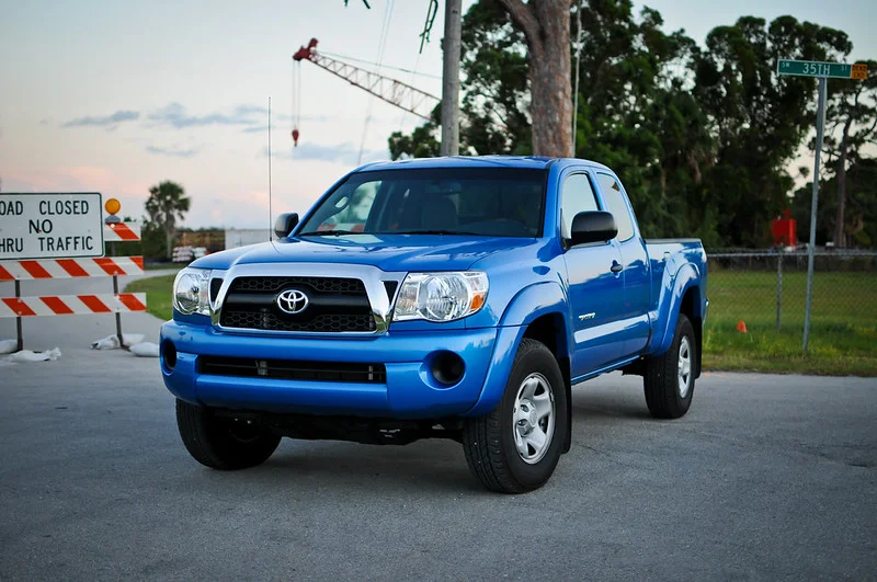 Blue Toyota Tacoma