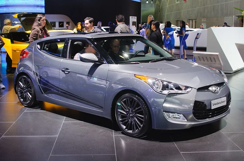 Silver Hyundai Veloster