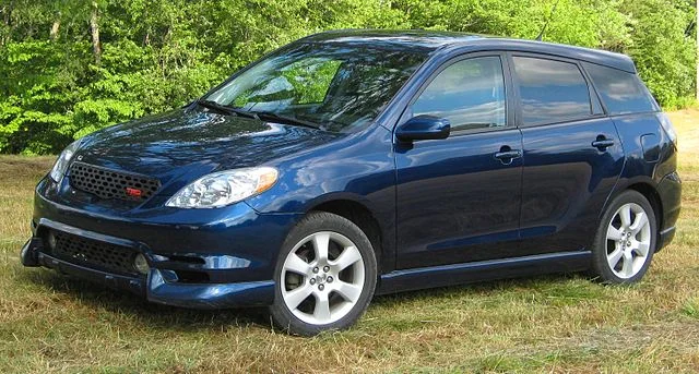 Blue Toyota Matrix