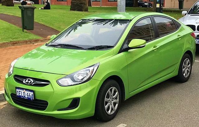 Green Hyundai Accent