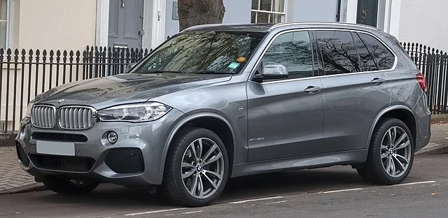 Silver BMW X5 