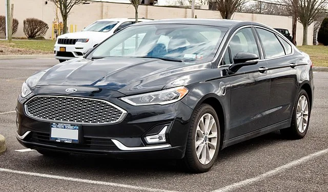 Ford Fusion Energi in a parking lot