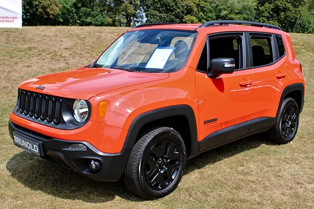 orange 2018 Jeep Renegade
