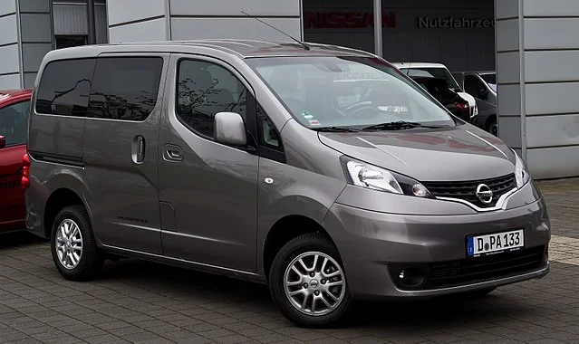 Silver Nissan NV200