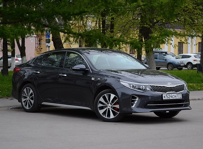 Kia Optima parked on a street