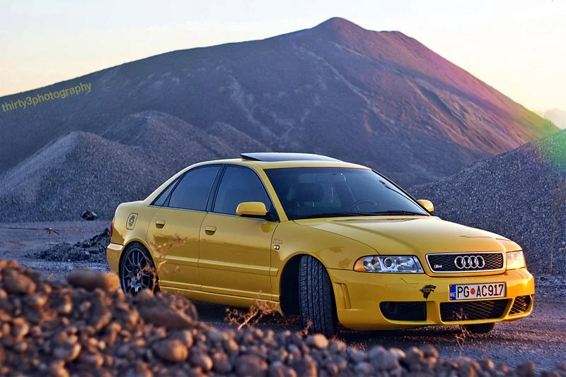 Yellow Audi S4