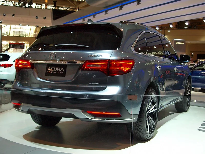 Acura MDX in a showroom