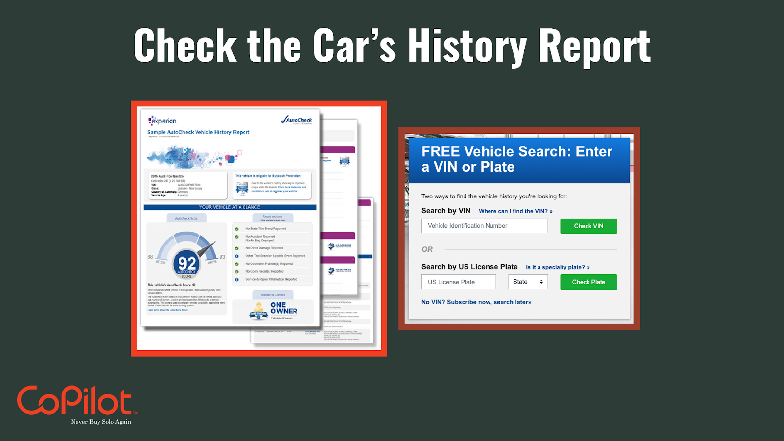 how to check your car history report 