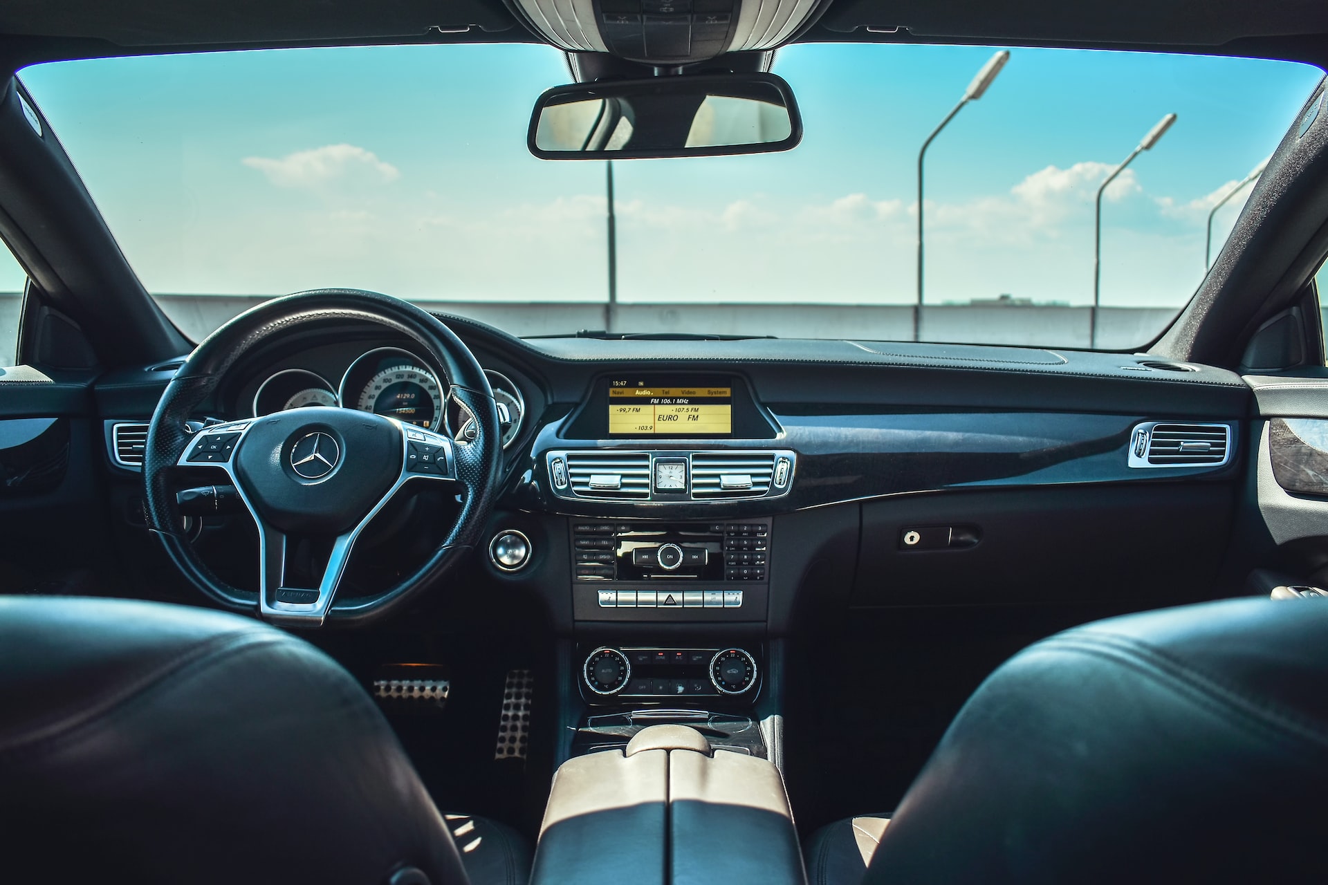 mercedes car interior