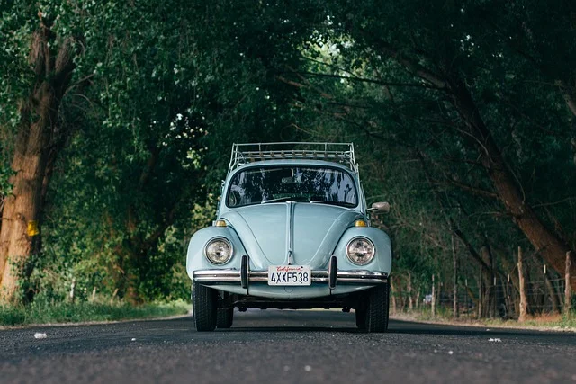 Blue VW Bug