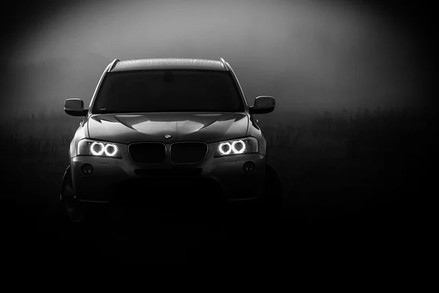 BMW X3 on a foggy morning