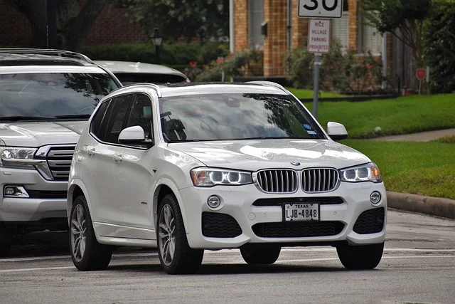 White BMW X5